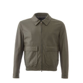 Lardini Green Leather Jackets & Coat -   -  Lardini.